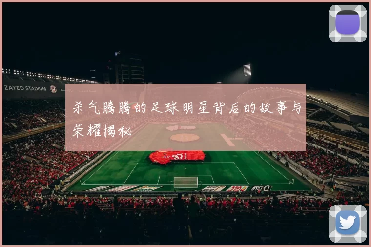 杀气腾腾的足球明星背后的故事与荣耀揭秘
